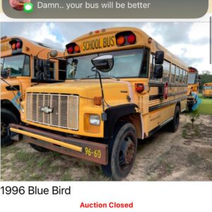 1996 Blue Bird School Bus Auction